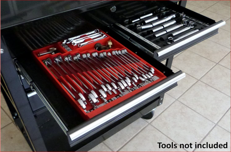 Wrench Organizer for Toolbox | Durable Trays Made in USA | Tool Sorter